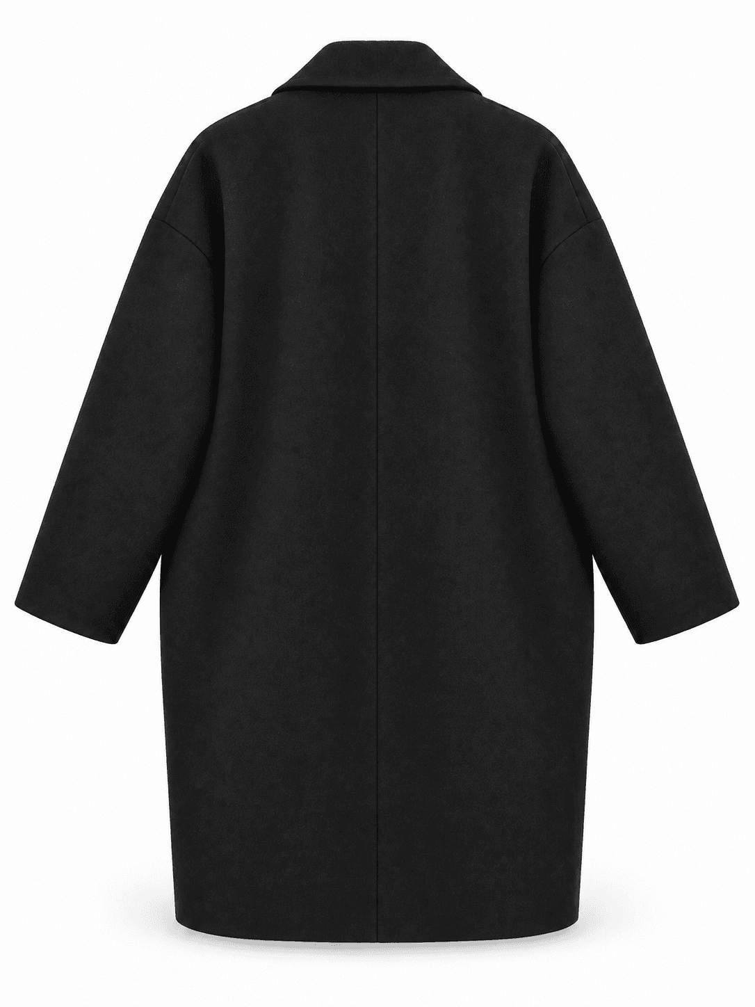 Oversize kaşe kaban 